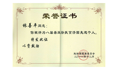 盡心盡力謀發(fā)展 盡職盡責為和諧--記縣政協(xié)常委、虹潤公司董事長林善平